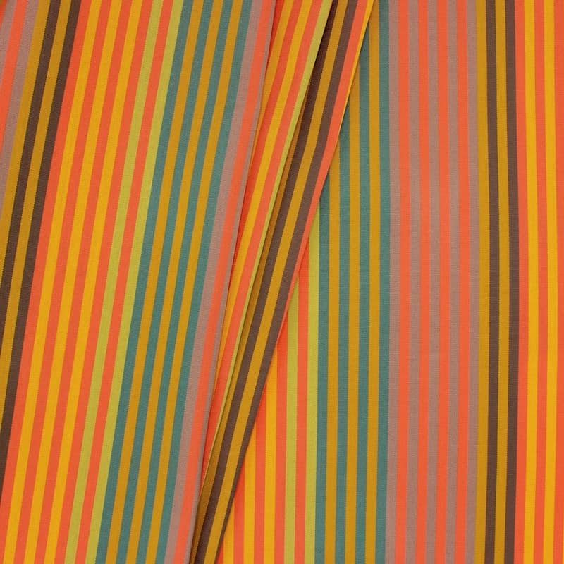 Outdoor fabric with stripes