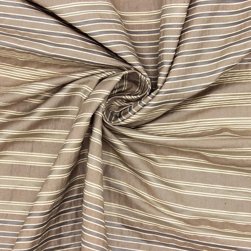 Striped clothing fabric