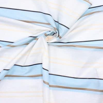 Striped apparel fabric