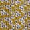 Cotton with flower print - mustard yellow