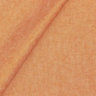Tissu en coton enduit orange