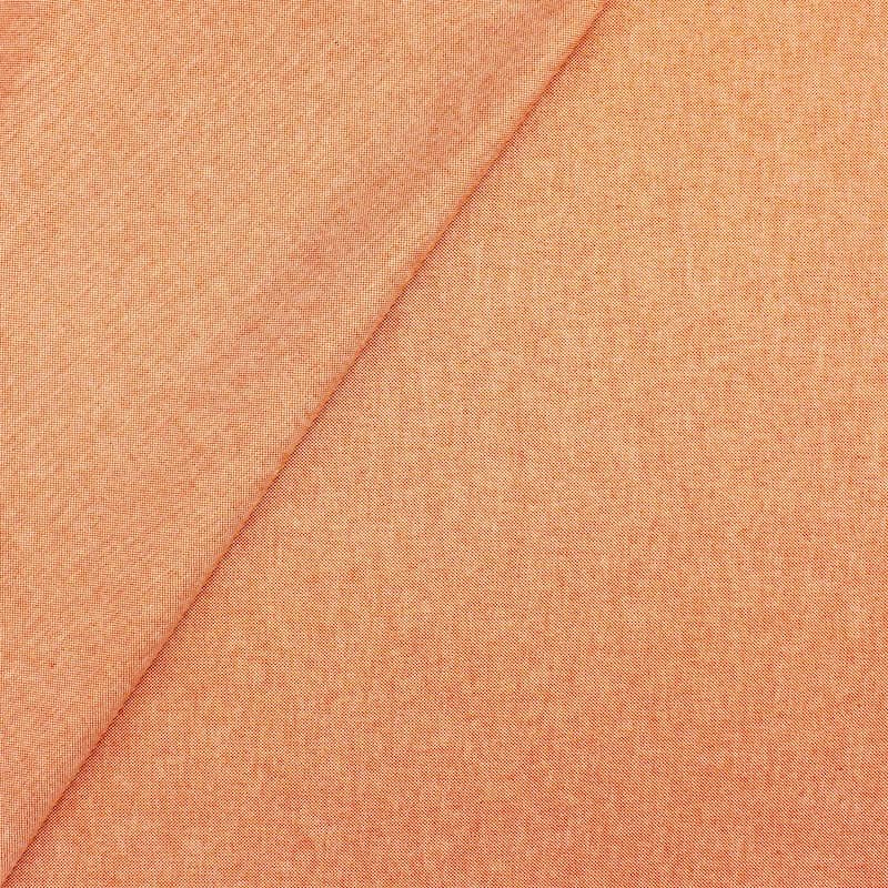 Tissu en coton enduit orange