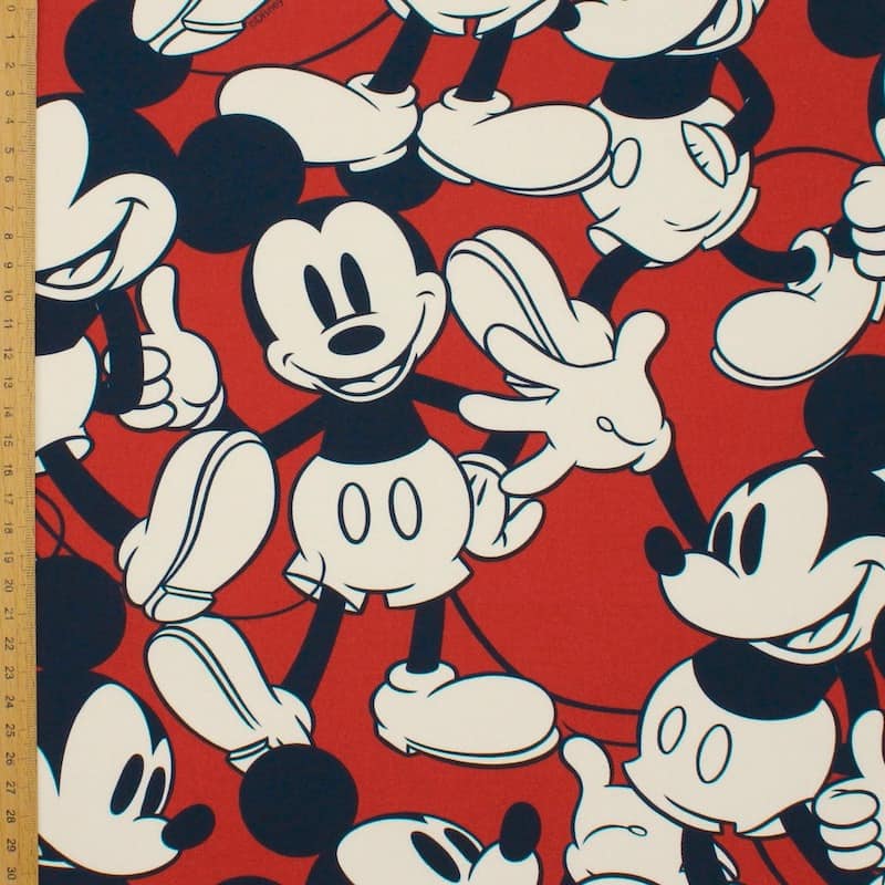 Tissu d'ameublement en coton imprimé Mickey