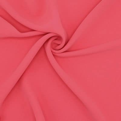 Polyester fabric - plain coral