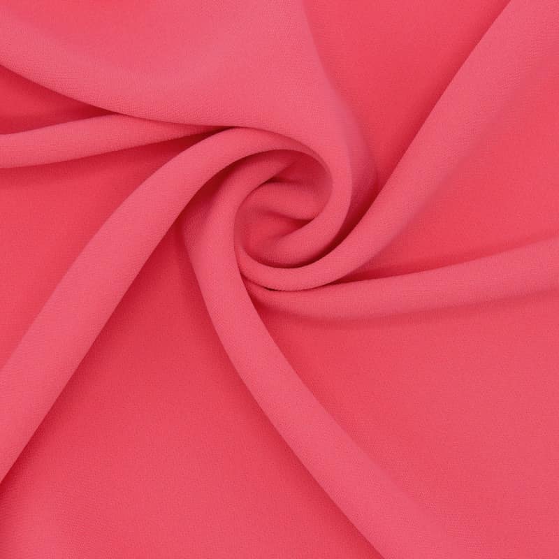 Polyester fabric - plain coral
