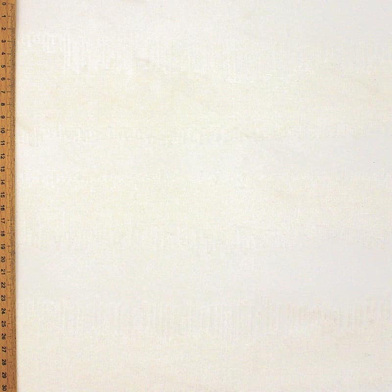 Tissu jacquard polyester blanc