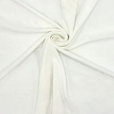 Tissu jacquard polyester blanc