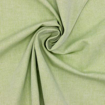 Cotton fabric with thin stripes - pistachio green