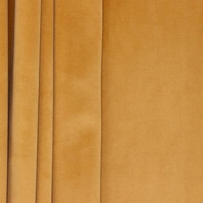 Velvet upholstery fabric - golden