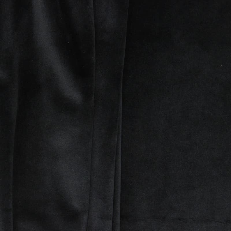 Velvet upholstery fabric - black