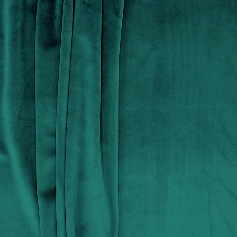Velvet upholstery fabric - forest green