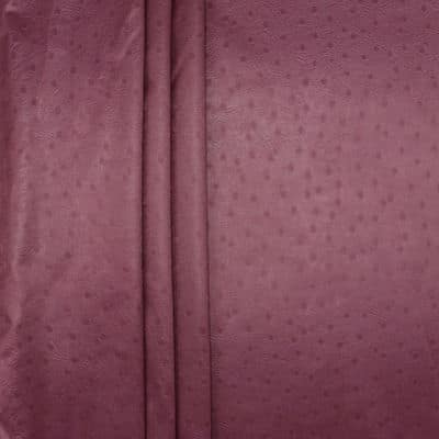 Cloth of 3m satined upholstery fabric with dots - plum