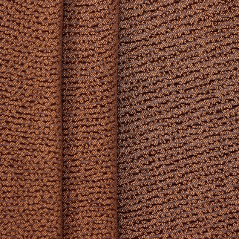 Tissu d'ameublement brun  et camel à motif