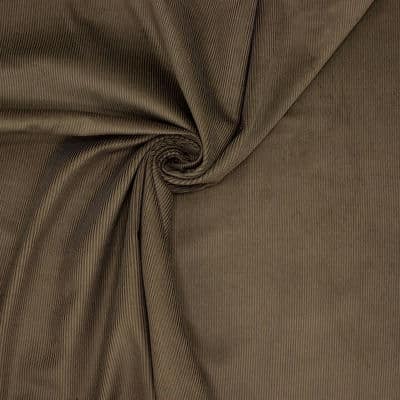 Velvet with thin ridges - brown