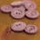 Round resin button  - Mountbatten pink