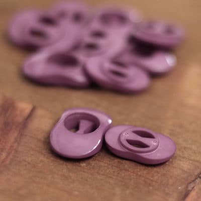 Fantasy resin button - bishop purple