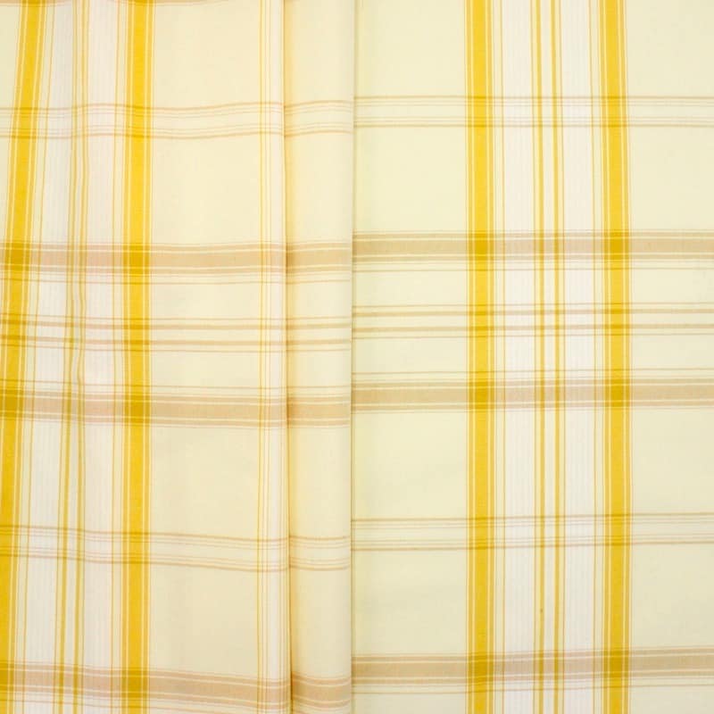 Cloth of 3m Checkered upholstery fabric - yellow