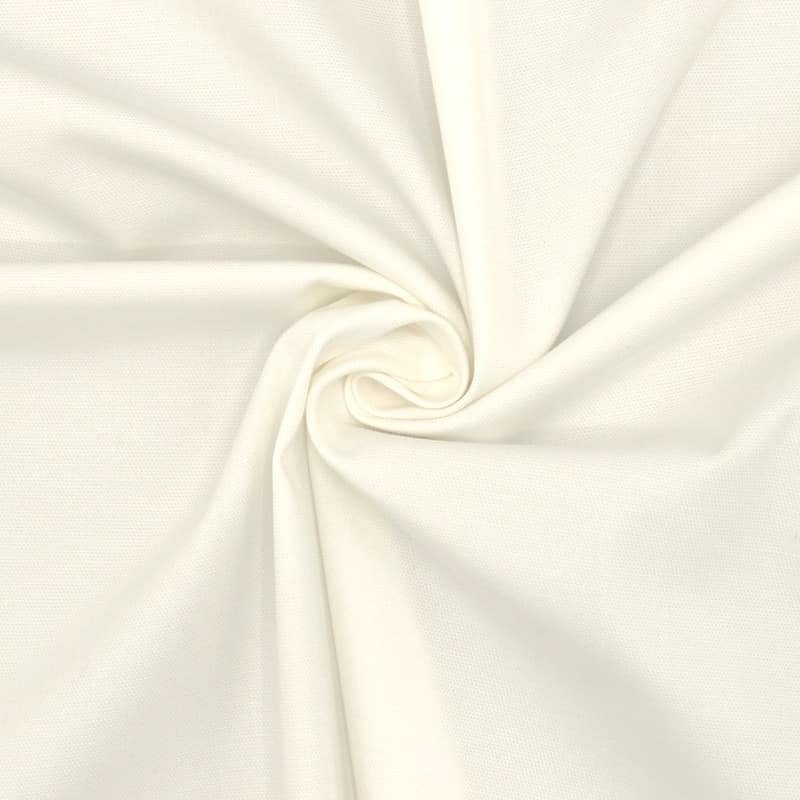 Rekbare kledingstof - gebroken wit