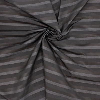 Striped apparel fabric - brown