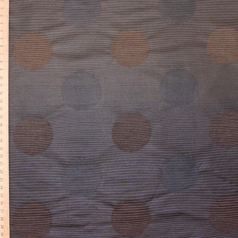 Apparel fabric with pattern - brown