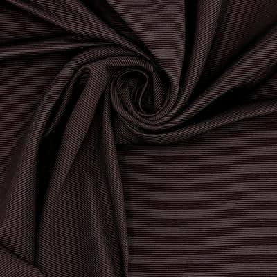 Apparel fabric with thin stripes - brown
