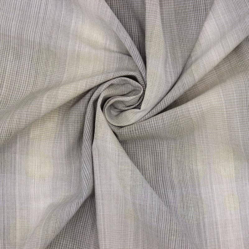 Striped apparel fabric - beige