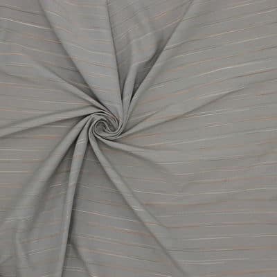 Striped apparel fabric - taupe
