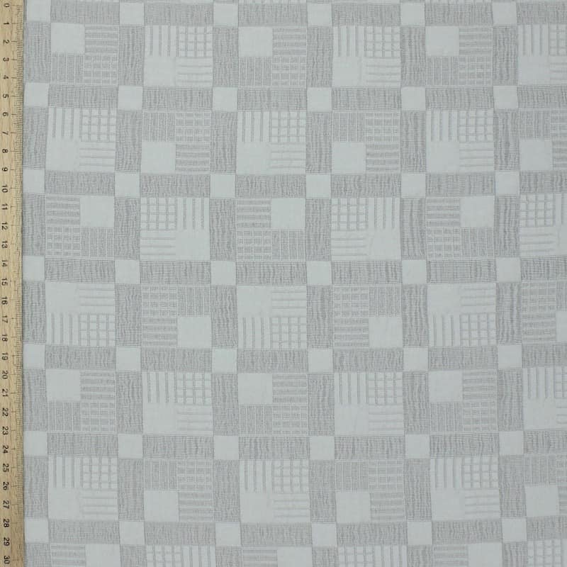 Apparel fabric with pattern - greige