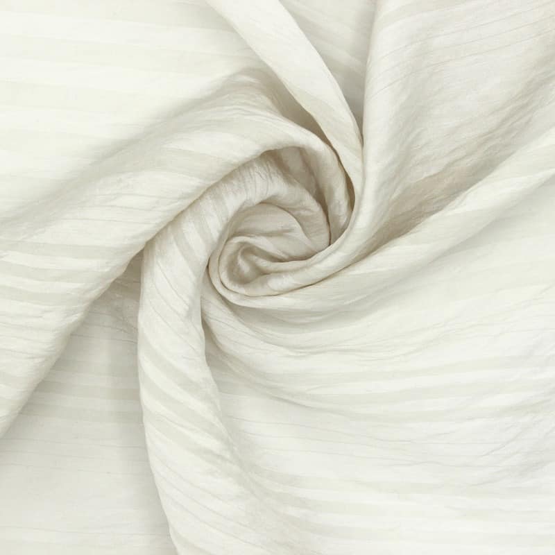 Striped veil fabric - beige