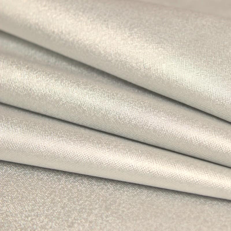 Stof in pvc en polyester - zilver