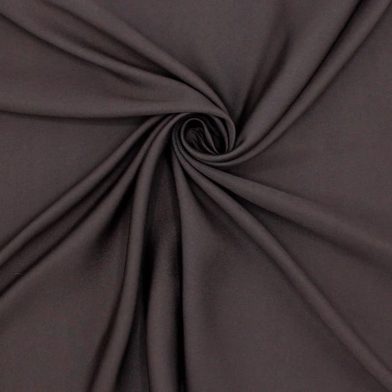 Tissu vestimentaire brun en viscose 