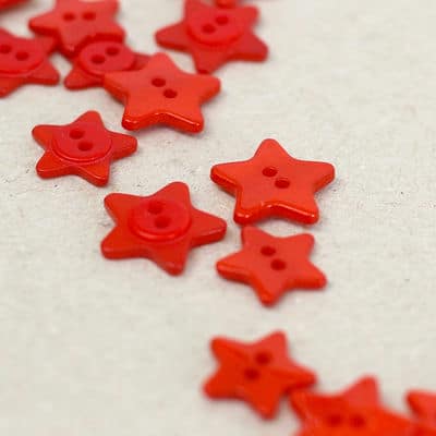 Fantasy resin button - red