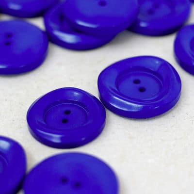 Resin button - ultramarine blue