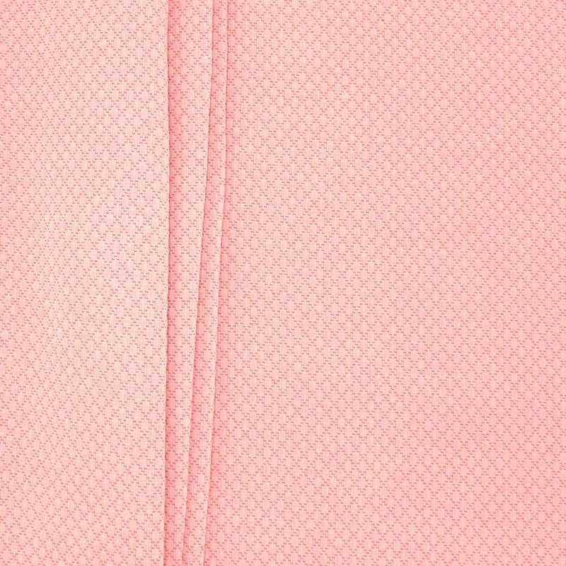 Jacquard fabric with rhombs - coral