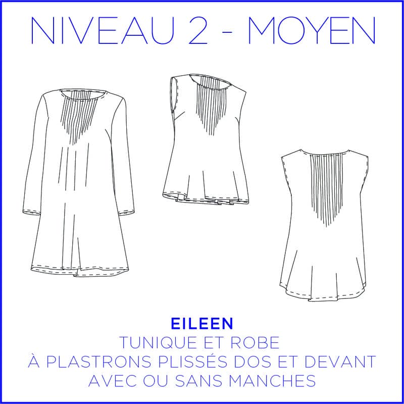 Women sewing pattern tunic and dress Eileen
