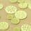 Transparent resin button - green anise