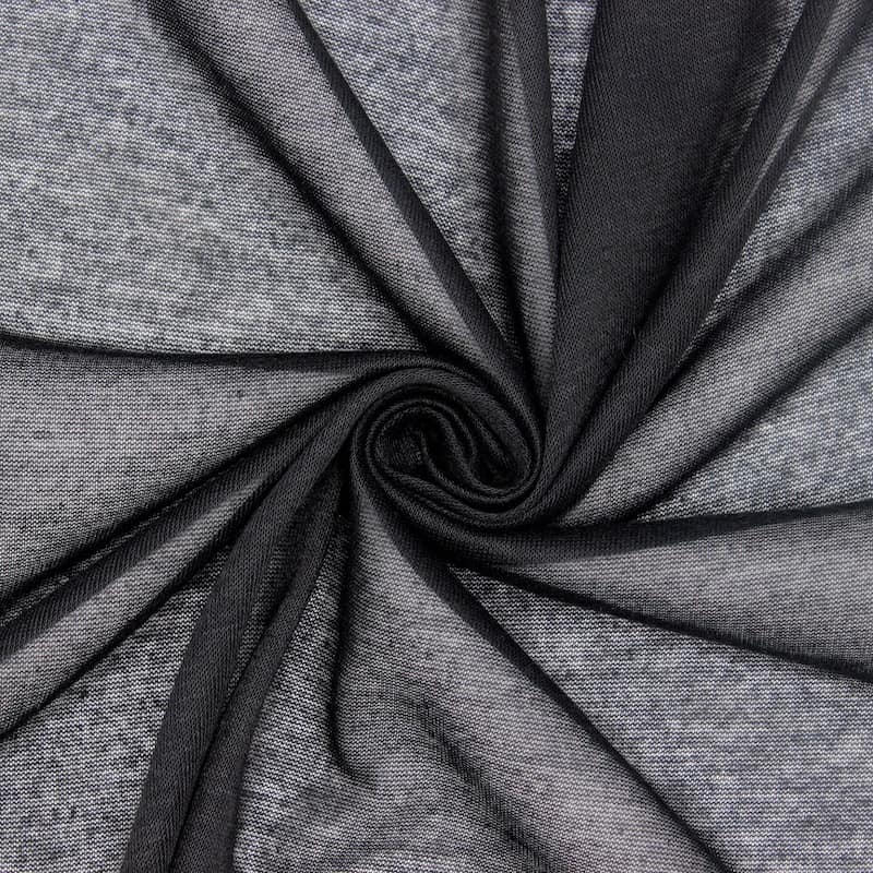 Polyester jersey fabric - black