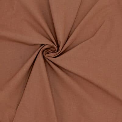 Tissu en coton brun
