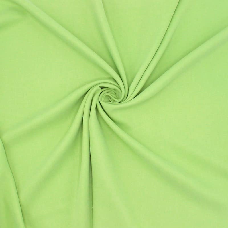 Fabric with aspect of washed silk - green