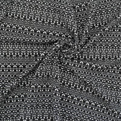 Tissu vestimentaire fil fantaisie argenté