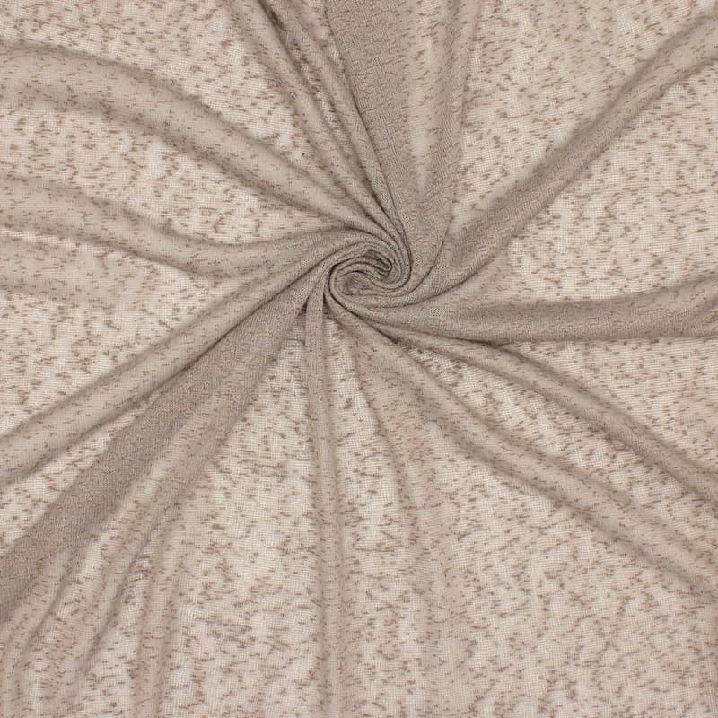 Light knit polyester fabric - beige