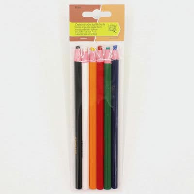 crayon craie taille facile 6 pièces
