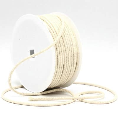 Cotton cord 4mm - ecru