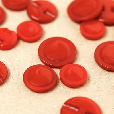 Resin button - red