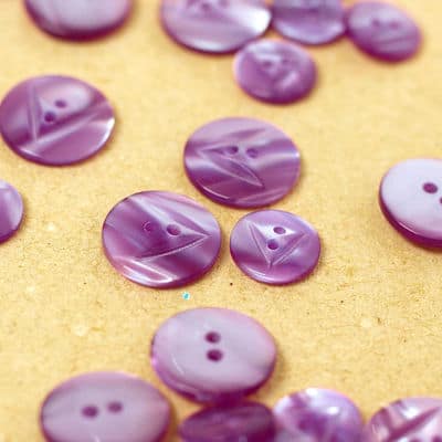 fantasy resin button - purple