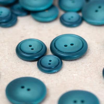 Resin button - Azure blue