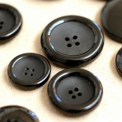 Round button - black 