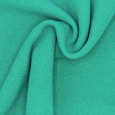 Tissu laine turquoise foncé
