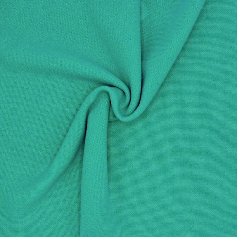 Tissu laine turquoise foncé