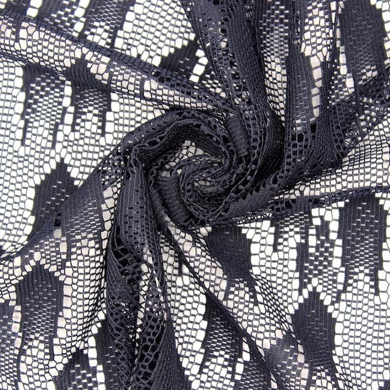 Jacquard knit fabric - midnight blue 